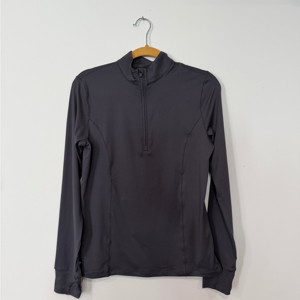 Fabletics Charcoal Phoenix Quarter-Zip Pullover